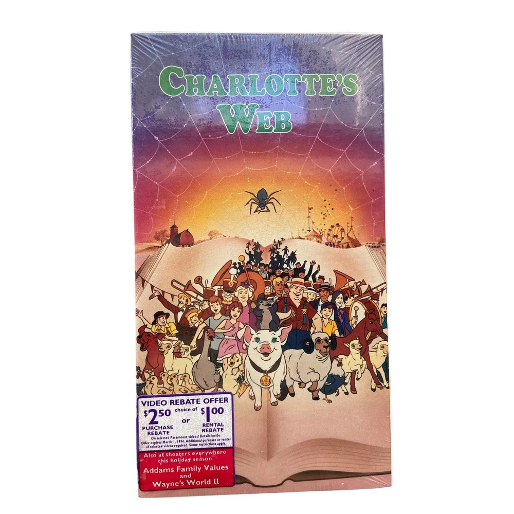 Charlotte's Web VHS Sealed 1993 Rare VTG Classic Hanna Barbera Movie New Sealed